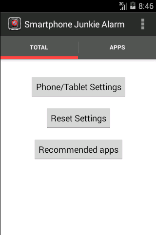 Smartphone Junkie Alarm - screenshot1